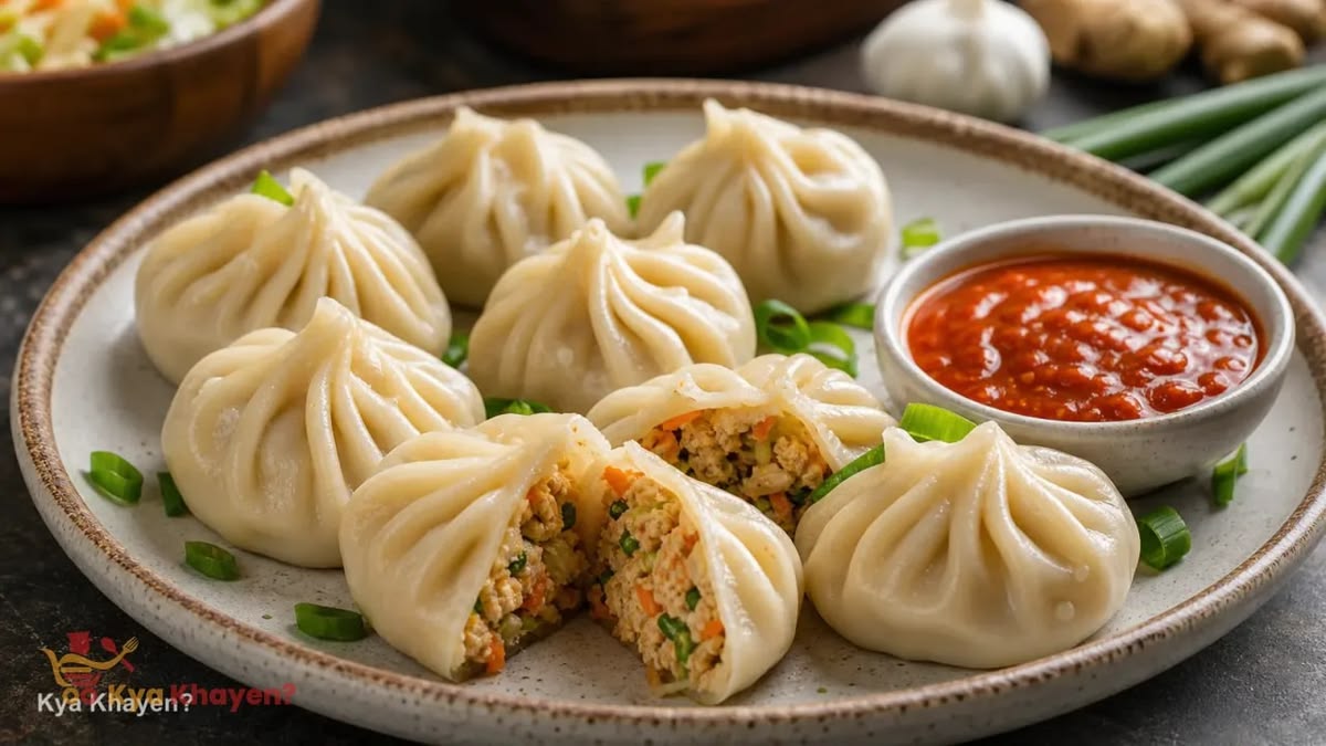 Veg Momos (Dumplings)