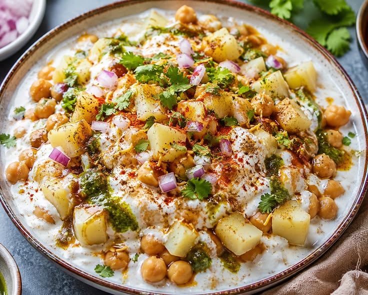 Aloo Tikki Chat .